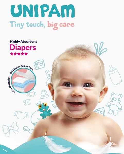 Unipam Diapers Size 2